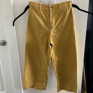 Free People We The Free Patti Pants Mustard Cropped Pants